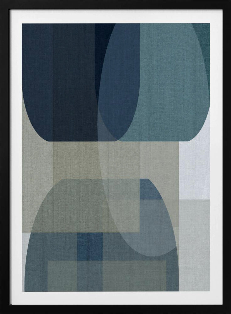 Gewebte blaue Schichten 2 | Poster