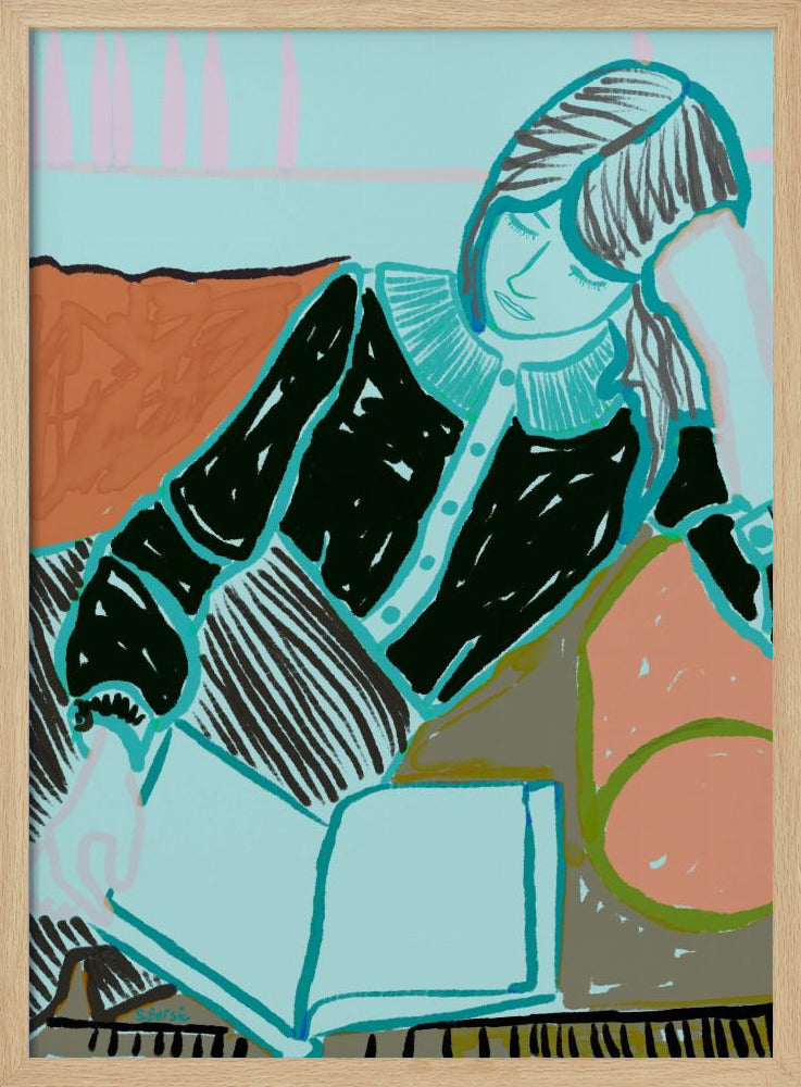 Lesende Dame | Poster