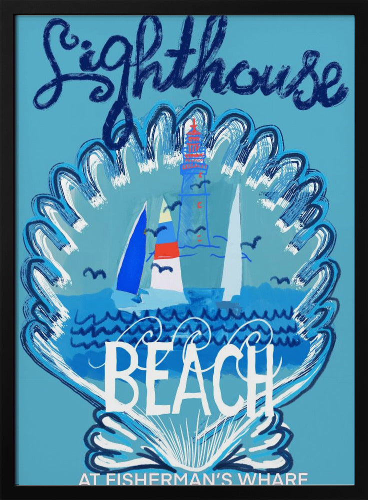 Leuchtturm-Strand-Poster 2 | Poster
