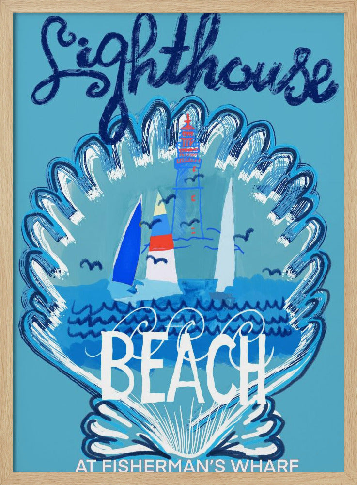 Leuchtturm-Strand-Poster 2 | Poster
