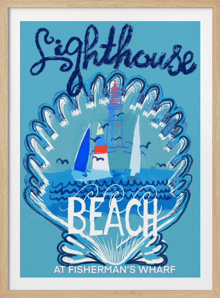 Leuchtturm-Strand-Poster 2 | Poster