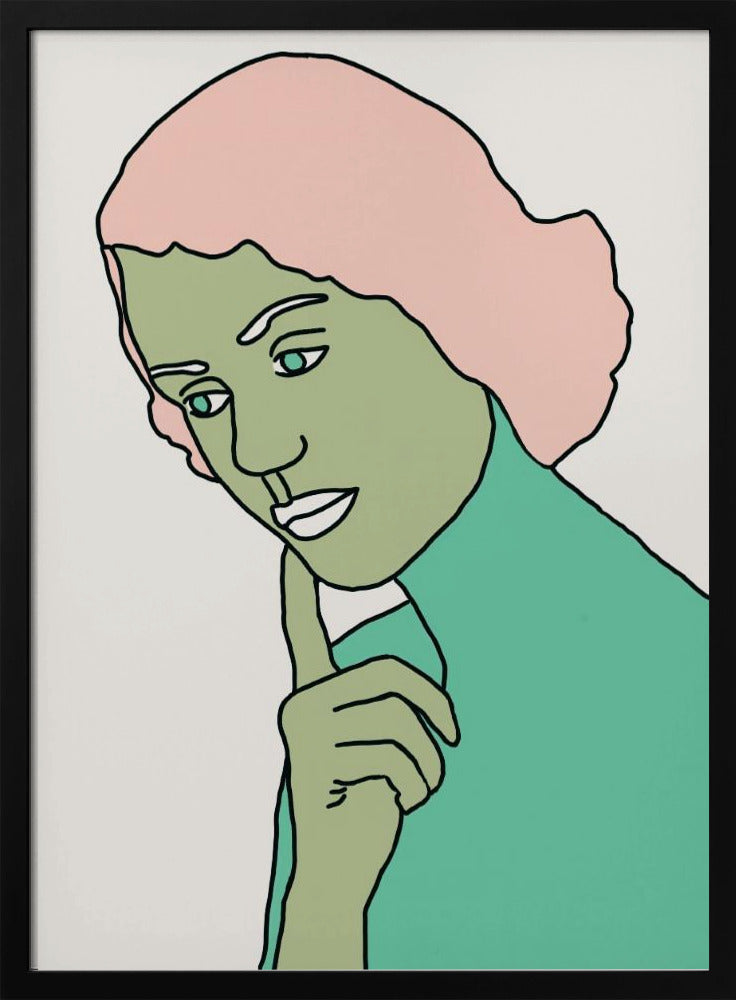 Dame denkt grün | Poster