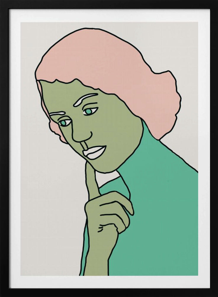 Dame denkt grün | Poster