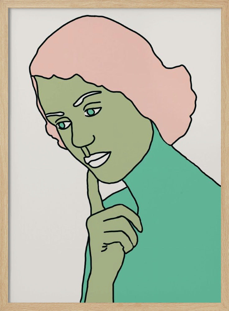 Dame denkt grün | Poster