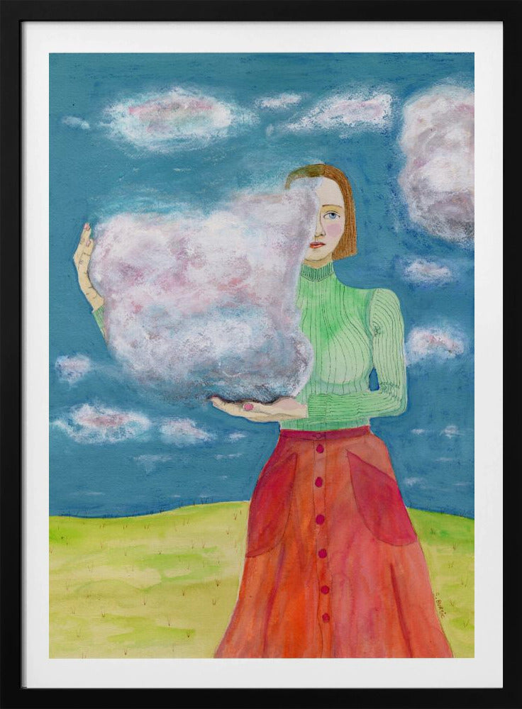 Kopf in den Wolken | Poster