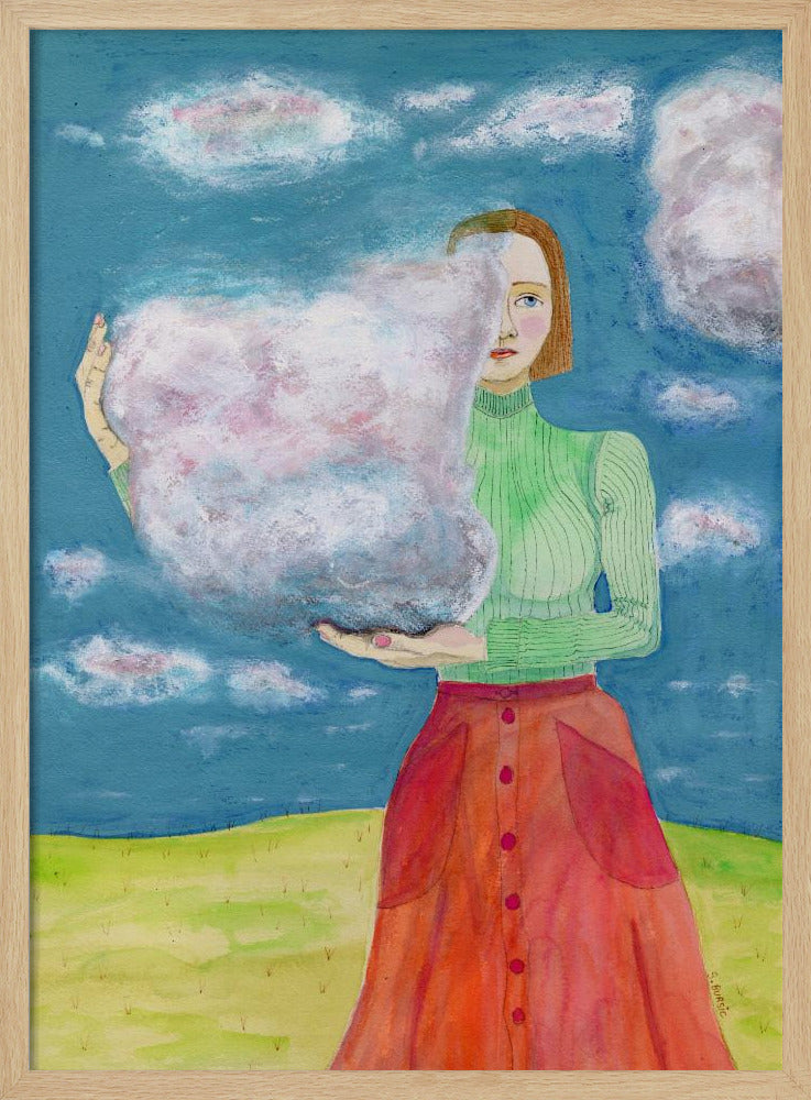 Kopf in den Wolken | Poster