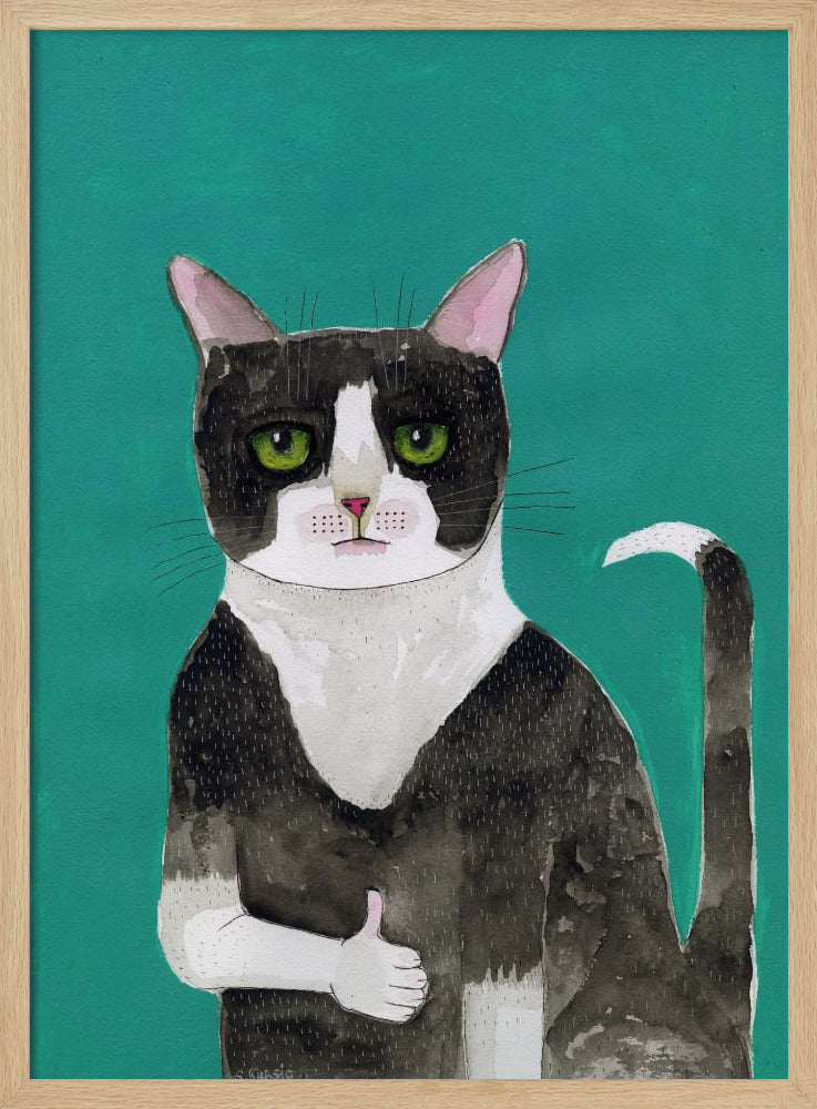 Cat thumbs up | Poster