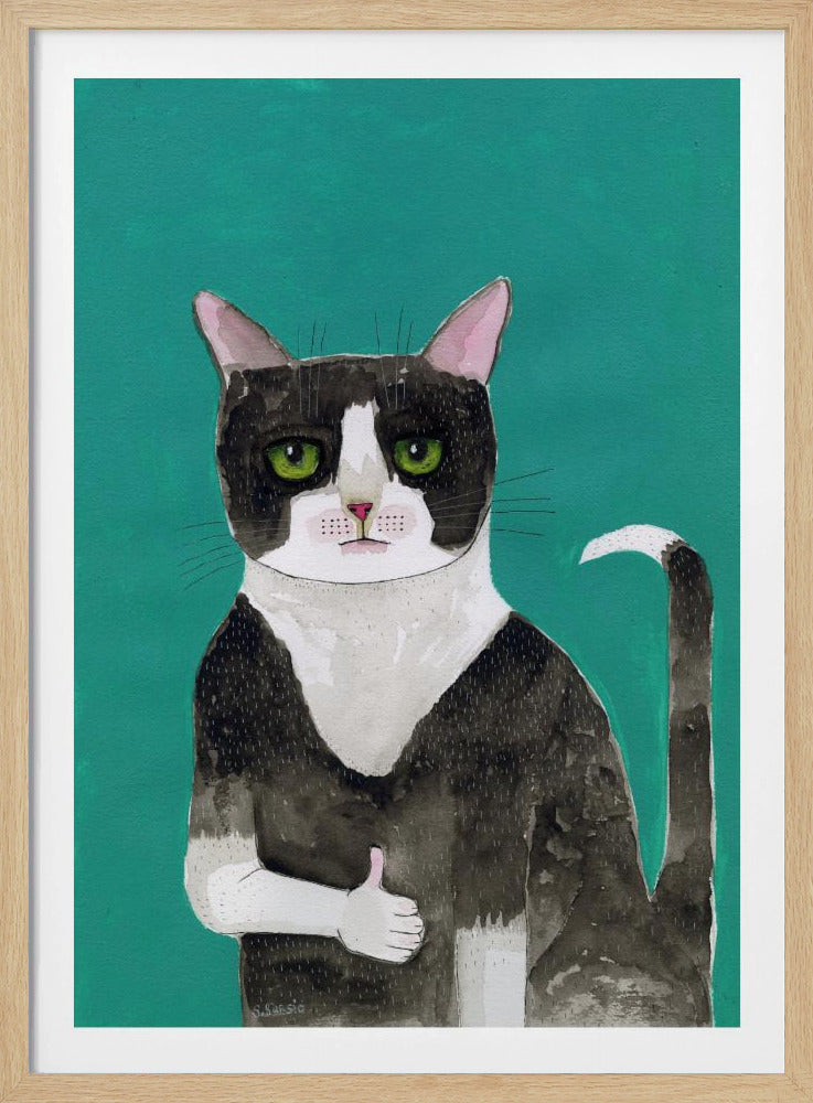 Cat thumbs up | Poster