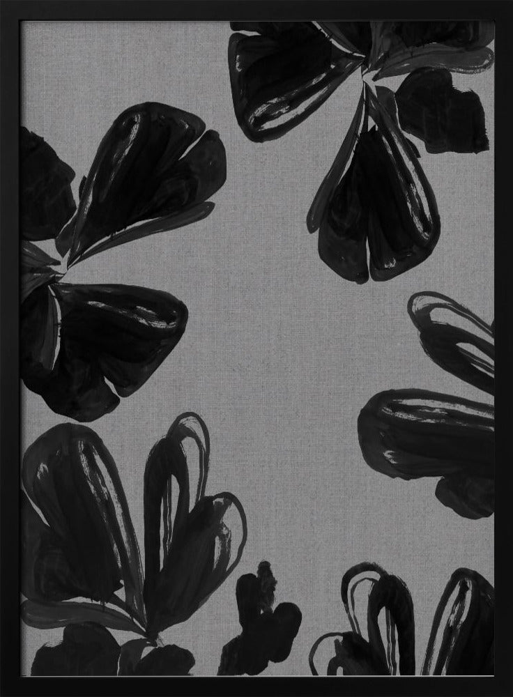 Black Floral 5 | Poster