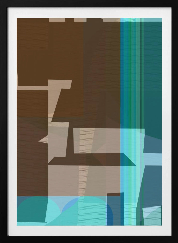 Braun Blau Gewebt 1 | Poster