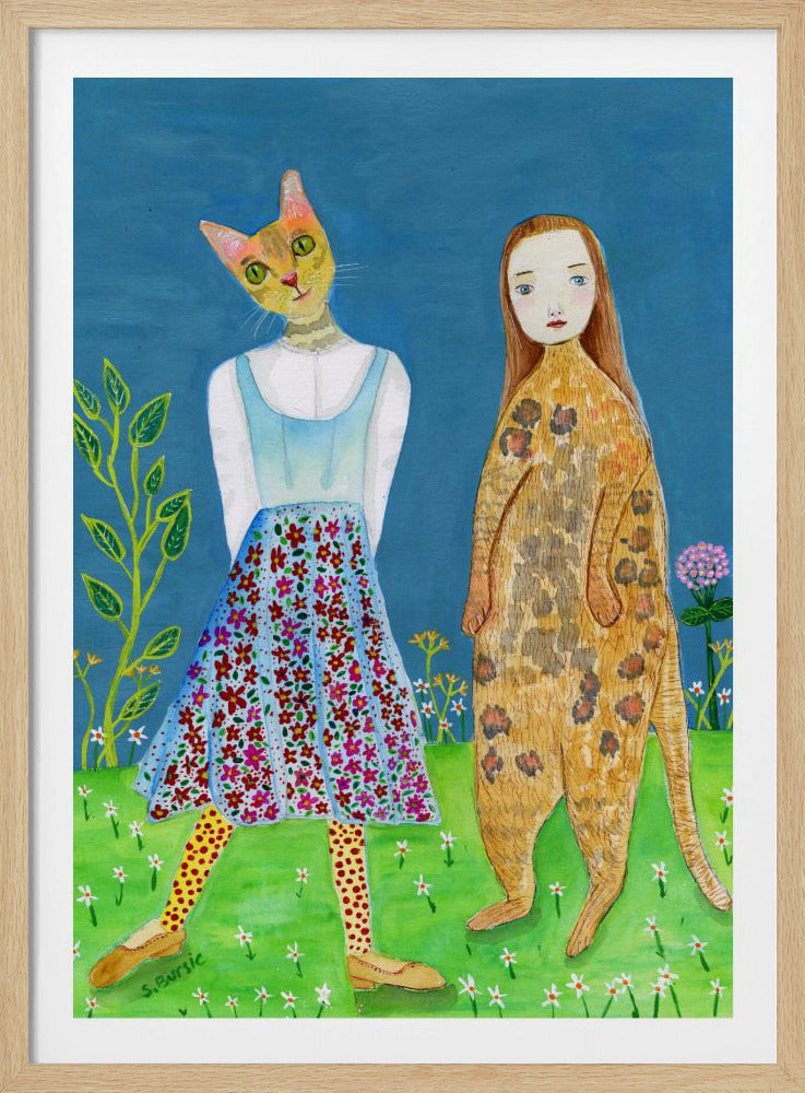 Vertauschte Köpfe – Katzenliebhaber | Poster