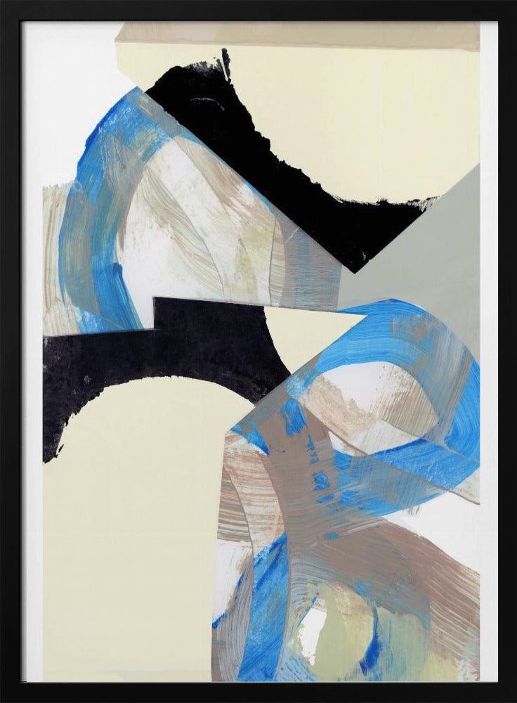 Blue Neutral Beige Black 1 | Poster