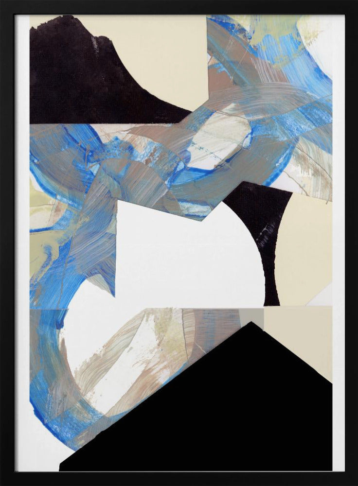 Blue Neutral Beige Black 2 | Poster