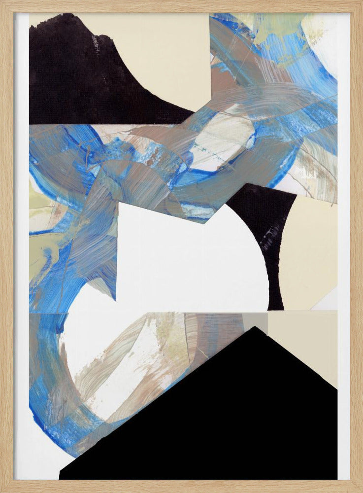 Blue Neutral Beige Black 2 | Poster