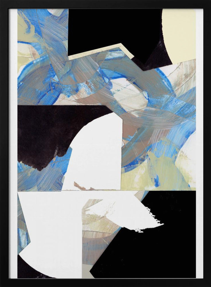 Blue Neutral Beige Black 3 | Poster