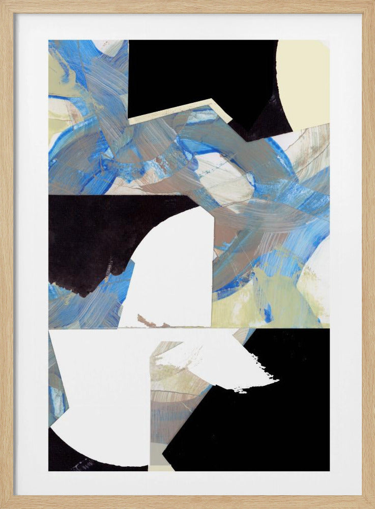 Blue Neutral Beige Black 3 | Poster