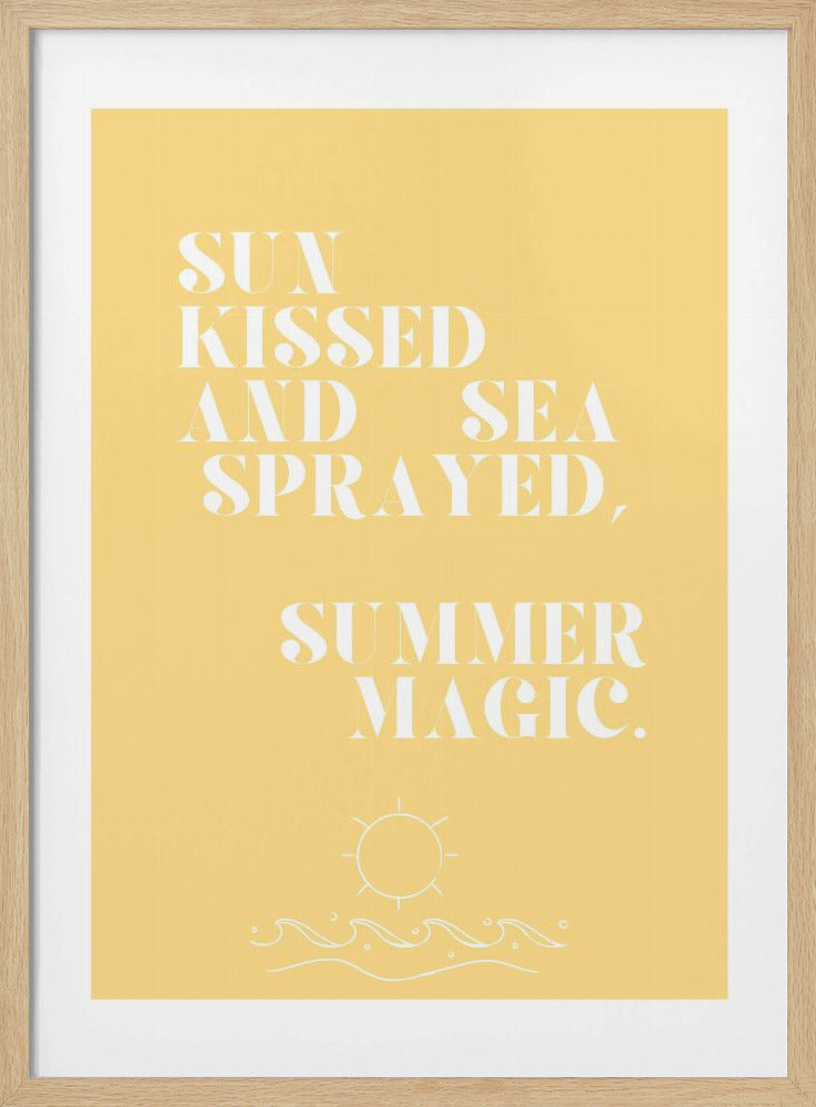 Sommerzauber, Zitat + Illustration | Poster