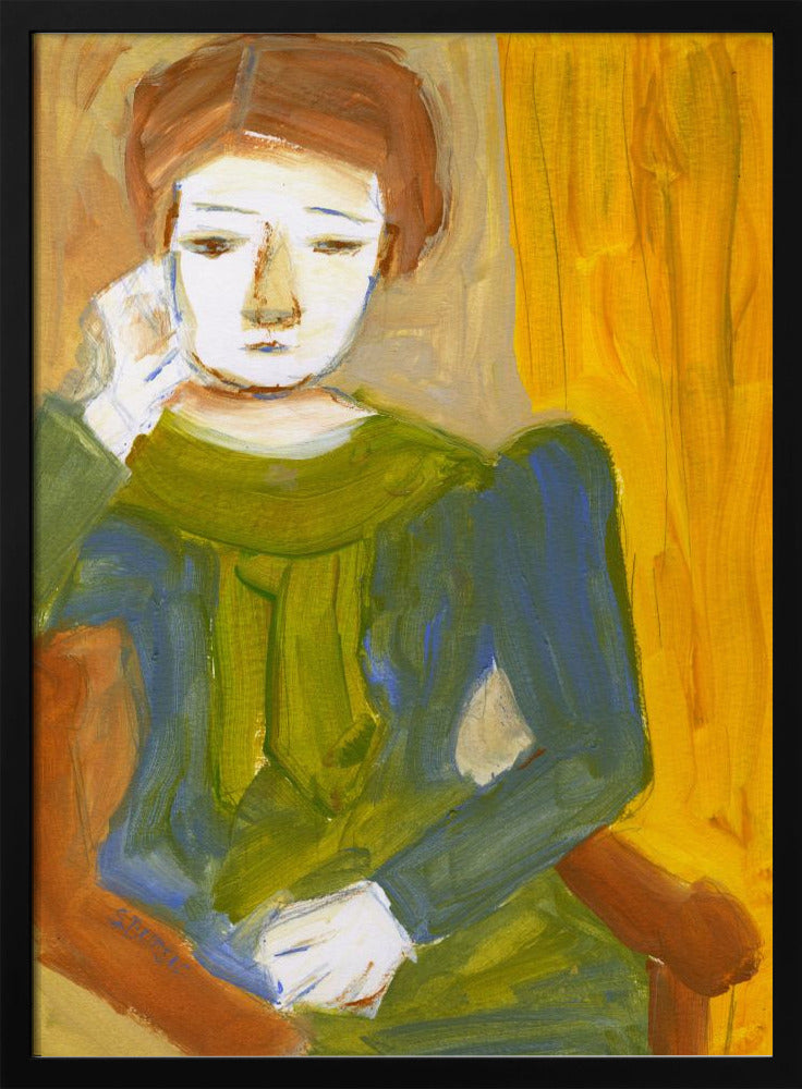 Denkende Dame | Poster