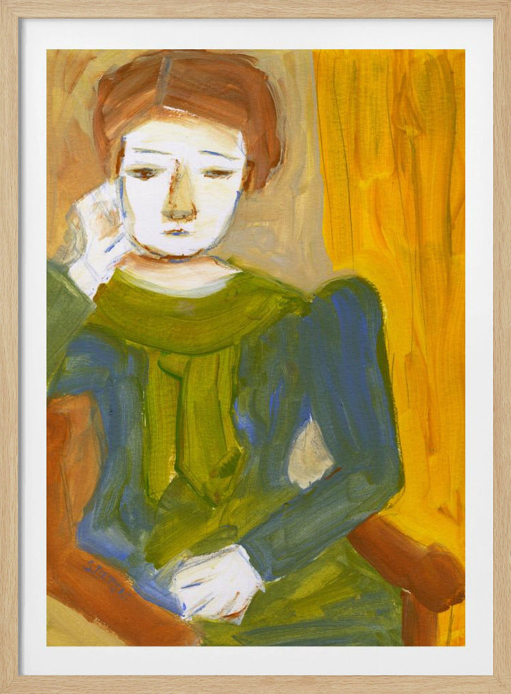 Denkende Dame | Poster
