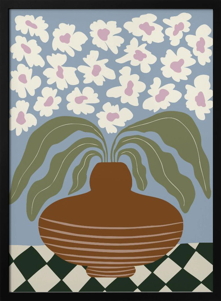 Retro Ton und Blume | Poster
