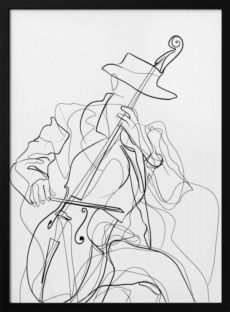 Line Art Musiker 1 | Poster