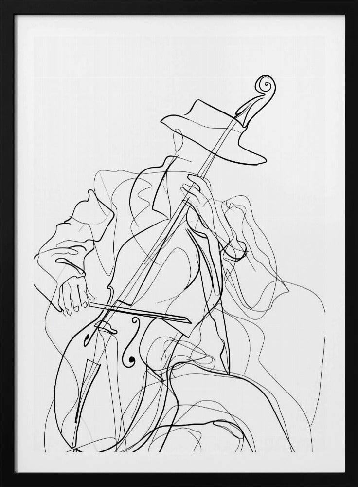 Line Art Musiker 1 | Poster