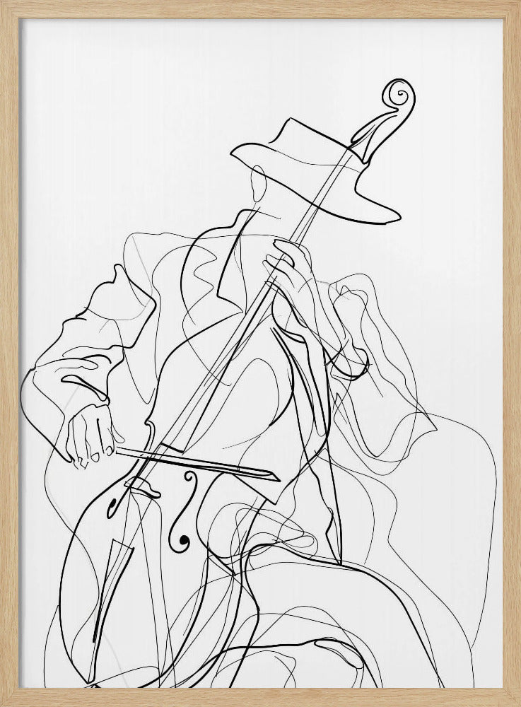 Line Art Musiker 1 | Poster