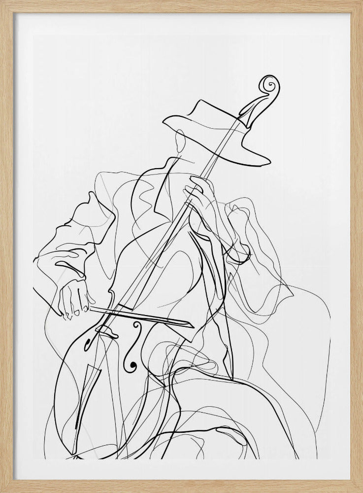 Line Art Musiker 1 | Poster