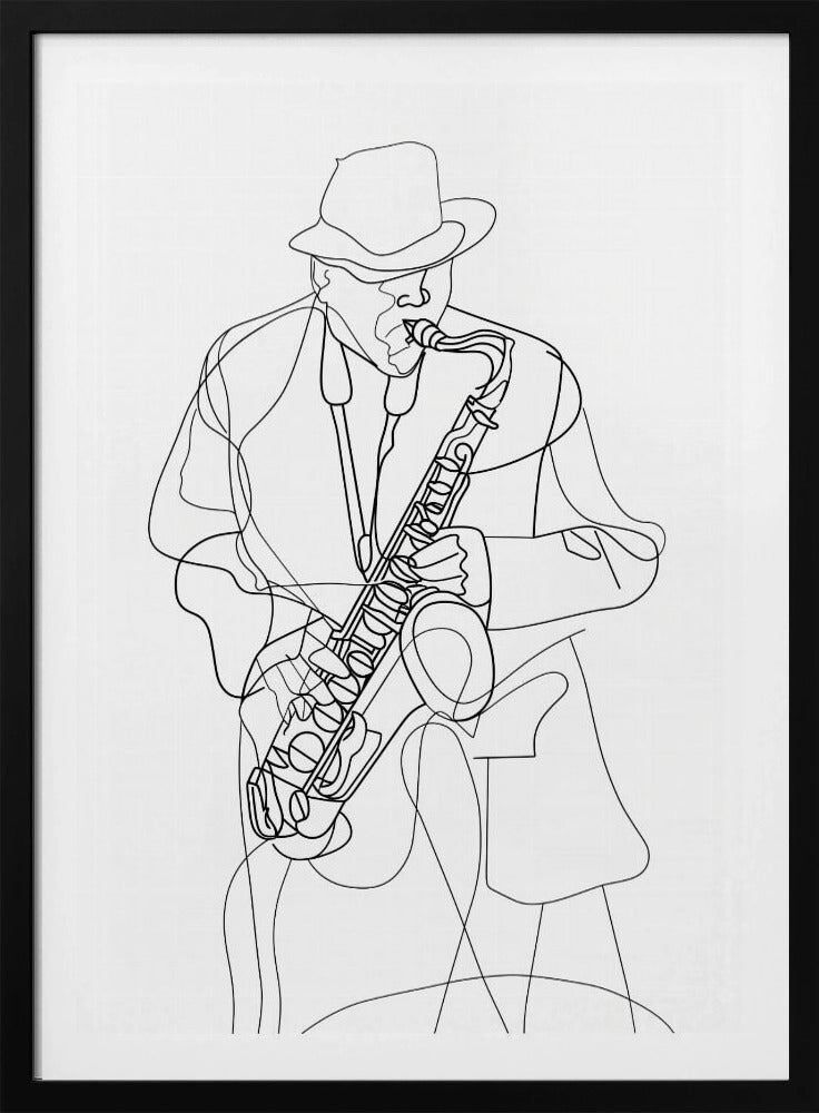 Line Art Musiker 2 | Poster