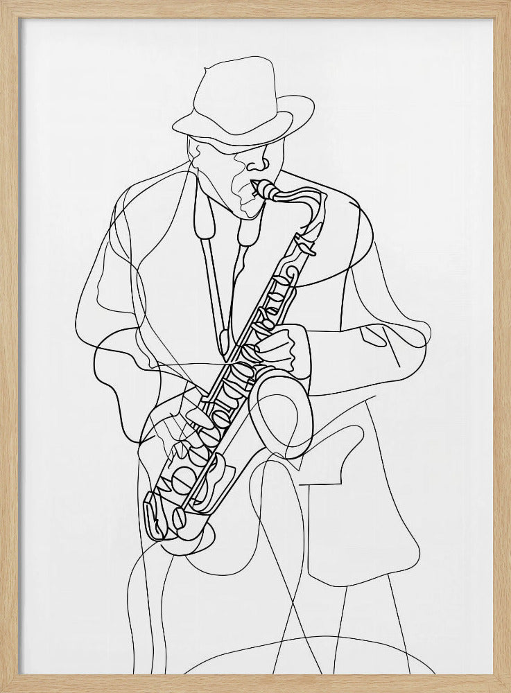 Line Art Musiker 2 | Poster