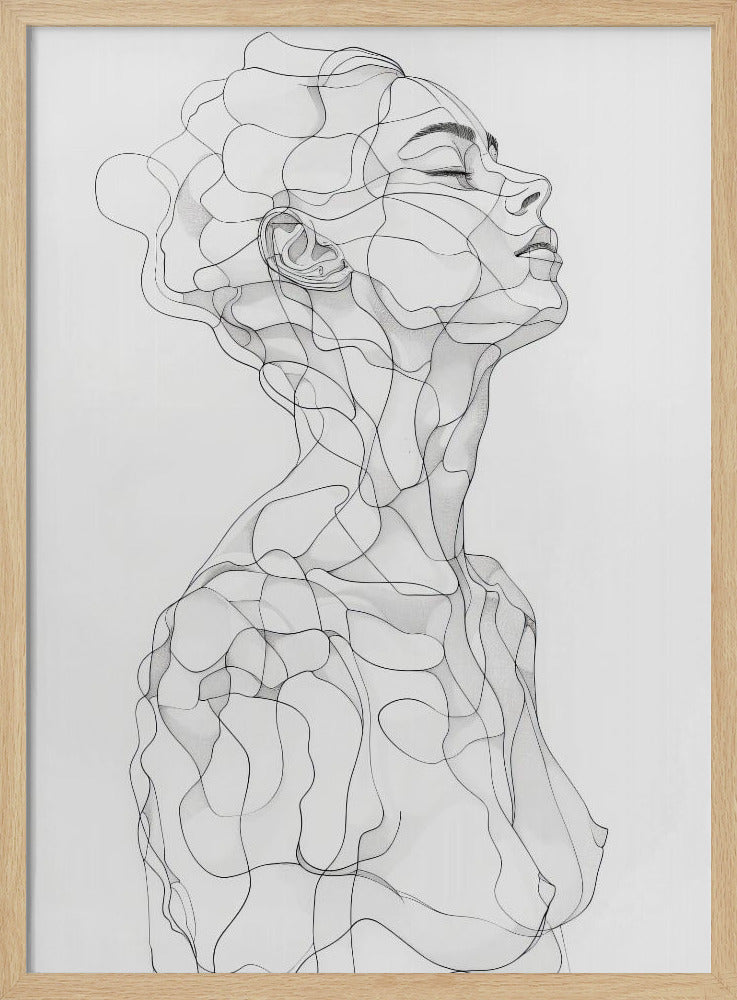 Linienkunst Frau 14 | Poster