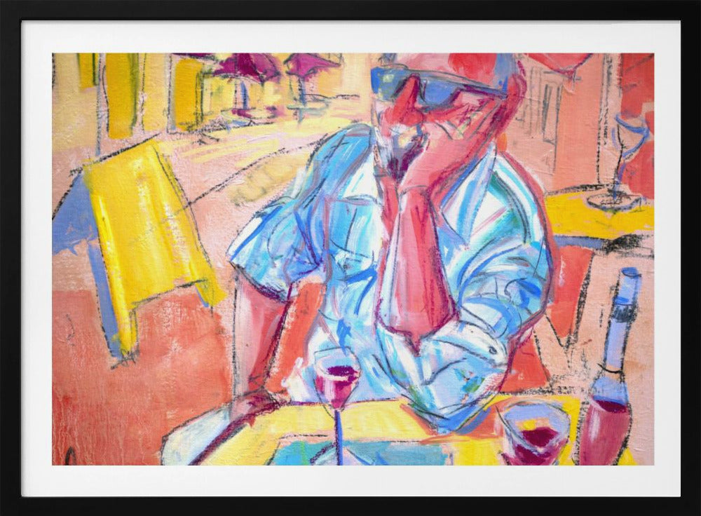 Flasche Rotwein | Poster