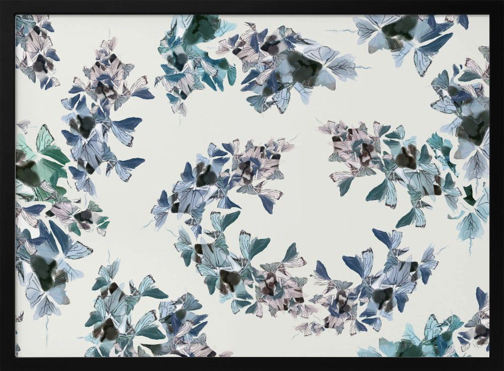 Blue Floral Mix | Poster