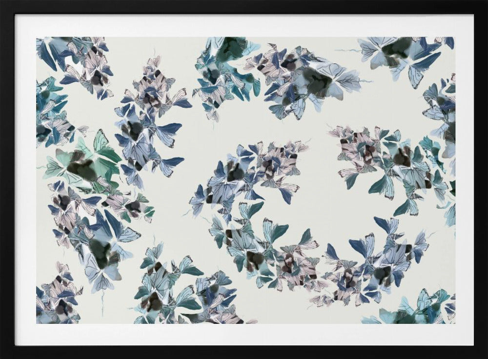Blue Floral Mix | Poster