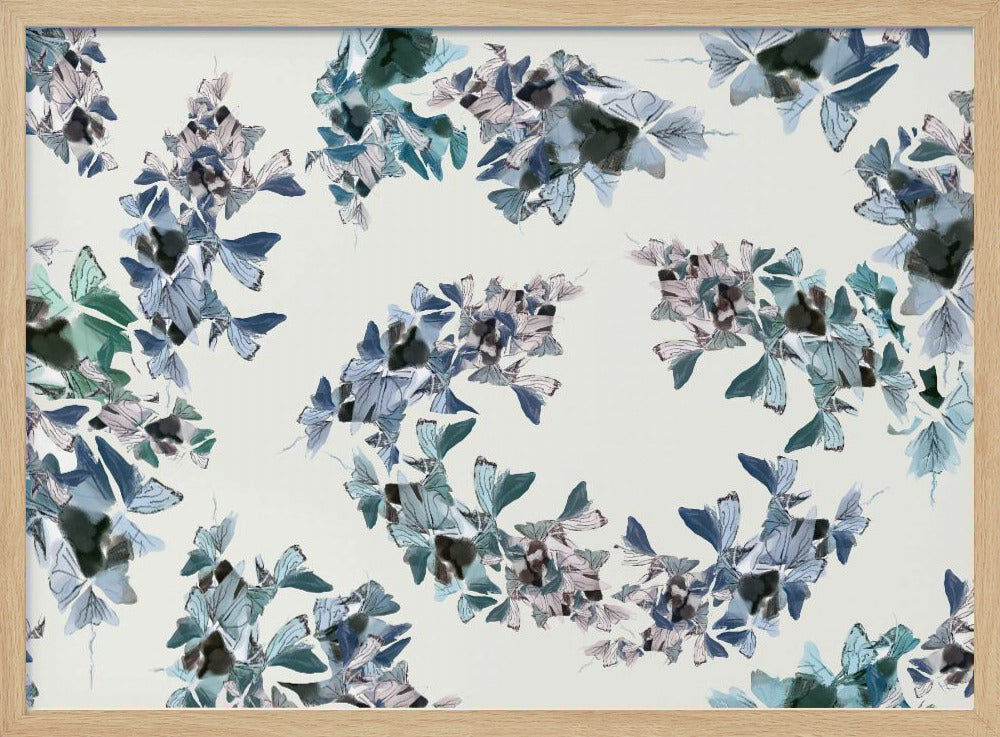 Blue Floral Mix | Poster