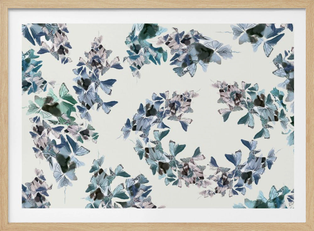 Blue Floral Mix | Poster