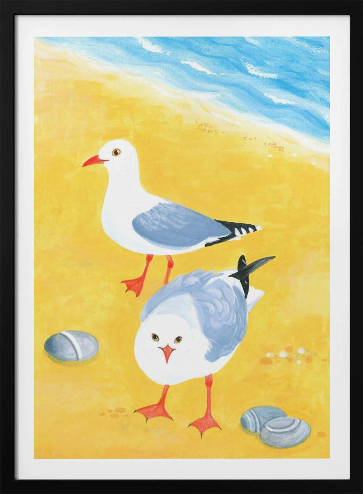 Möwen am Meer | Poster