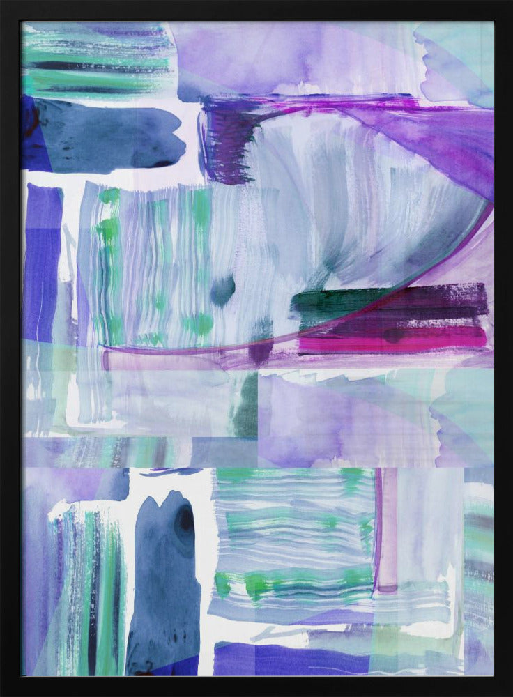 Plum Purple Lilac Abstract 2 | Poster