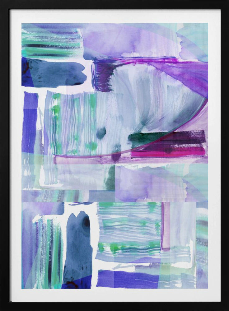 Plum Purple Lilac Abstract 2 | Poster
