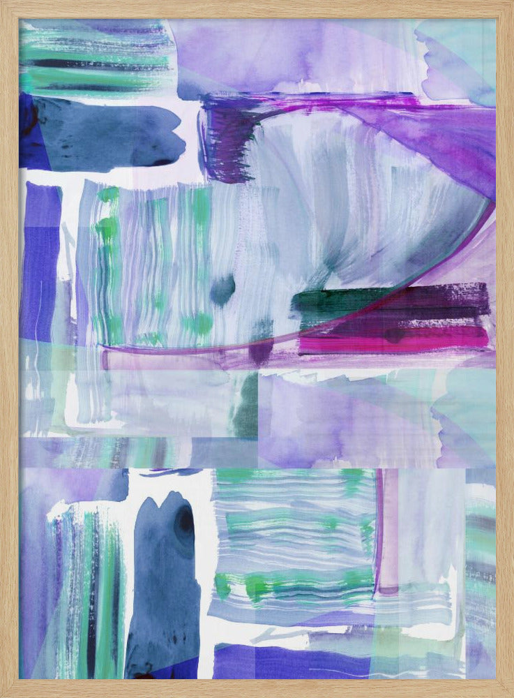 Plum Purple Lilac Abstract 2 | Poster