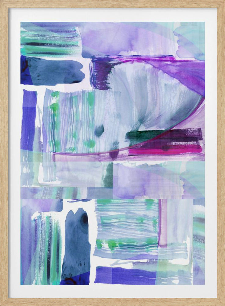 Plum Purple Lilac Abstract 2 | Poster