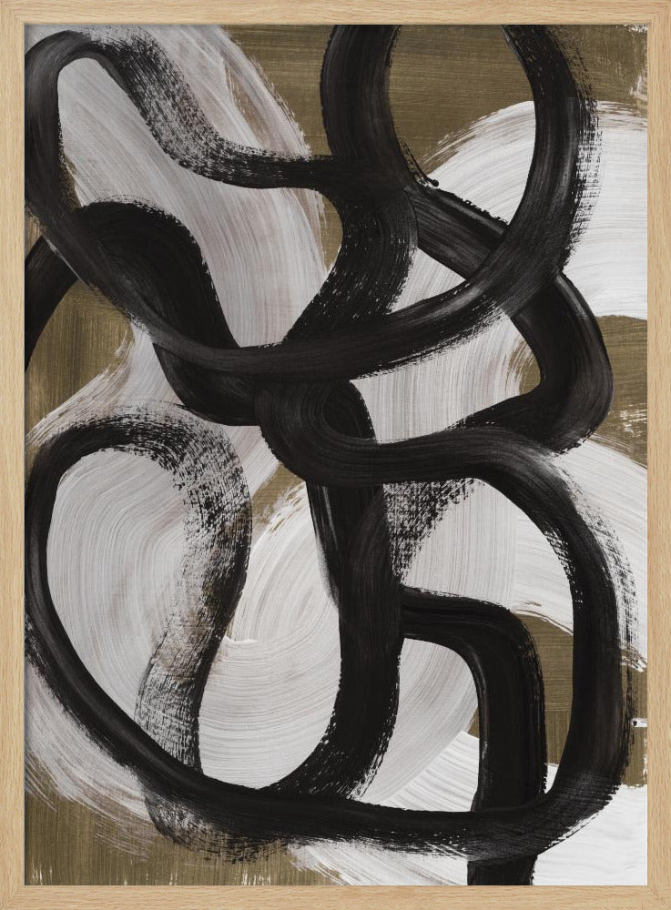 Abstract Brush Strokes 127X | Poster
