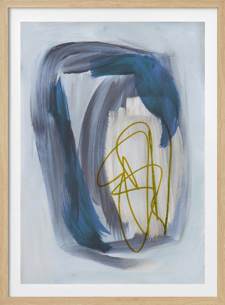Abstract Brush Strokes 156X | Poster