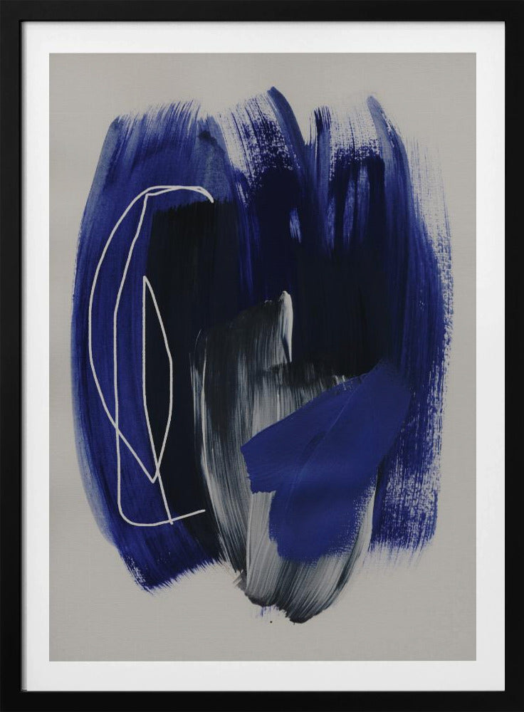 Abstract Brush Strokes 158 | Poster