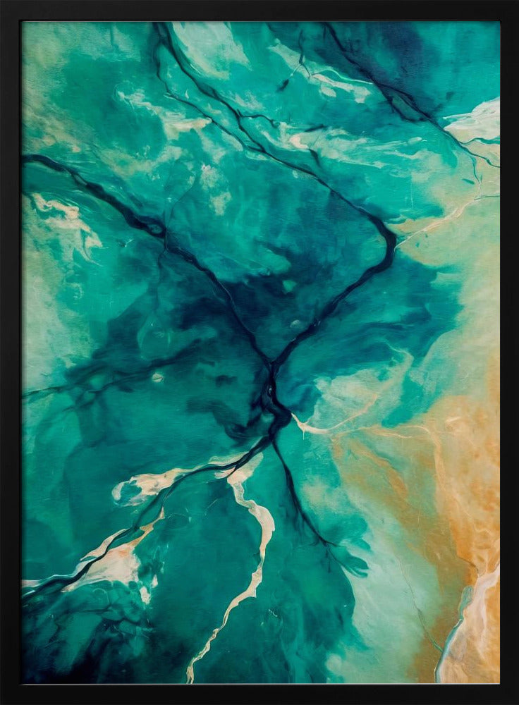 Luftlandschaften und fließendes Wasser | Poster