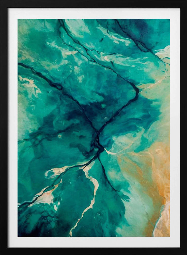 Luftlandschaften und fließendes Wasser | Poster