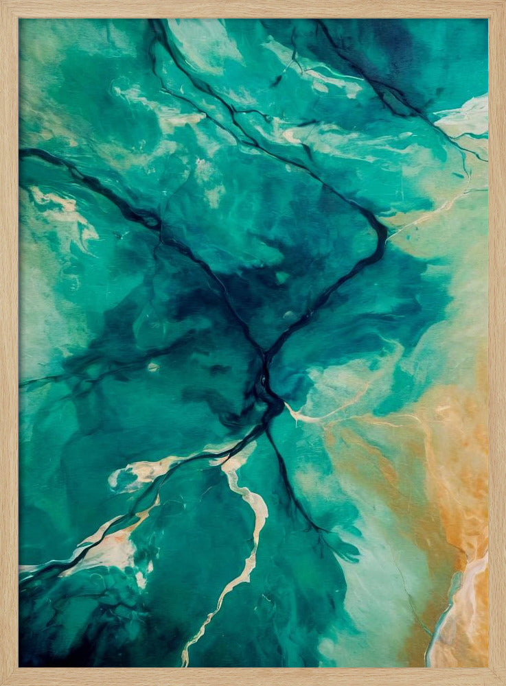 Luftlandschaften und fließendes Wasser | Poster