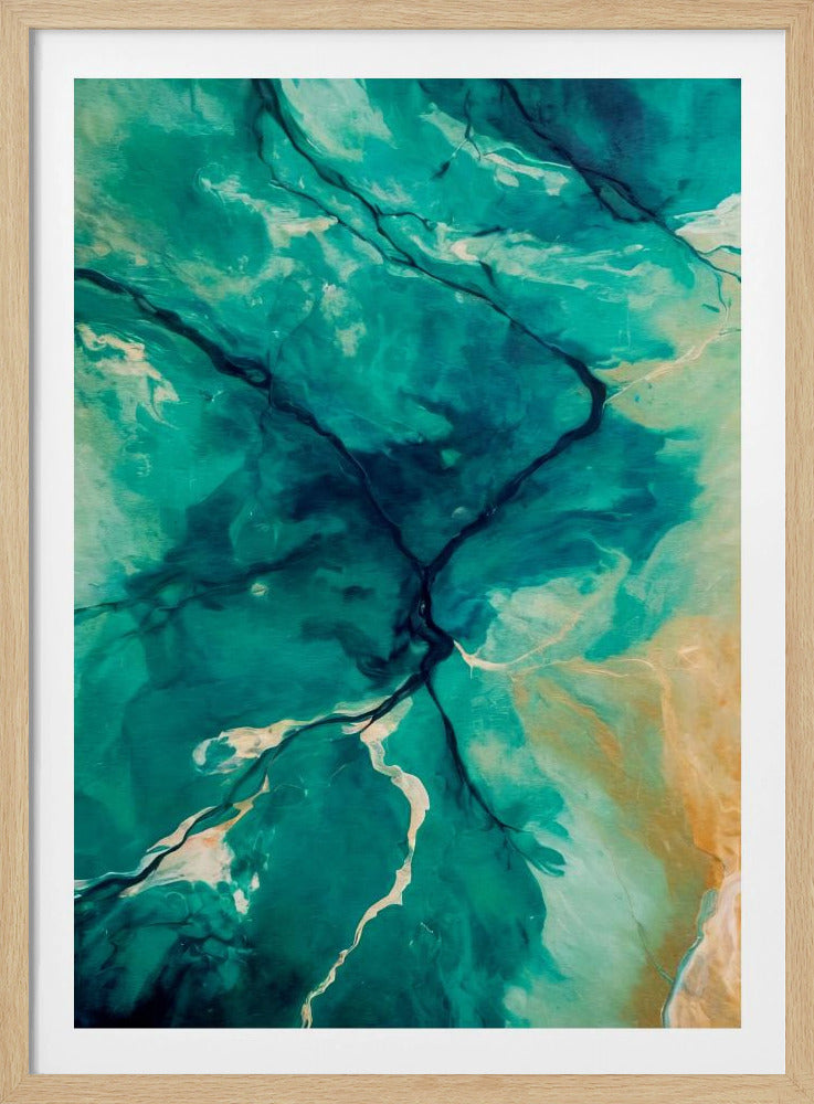 Luftlandschaften und fließendes Wasser | Poster