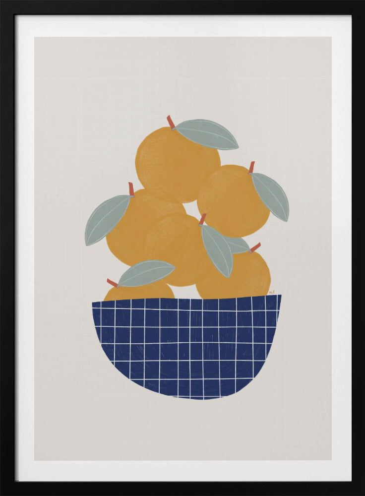 Schale mit Orangen | Poster