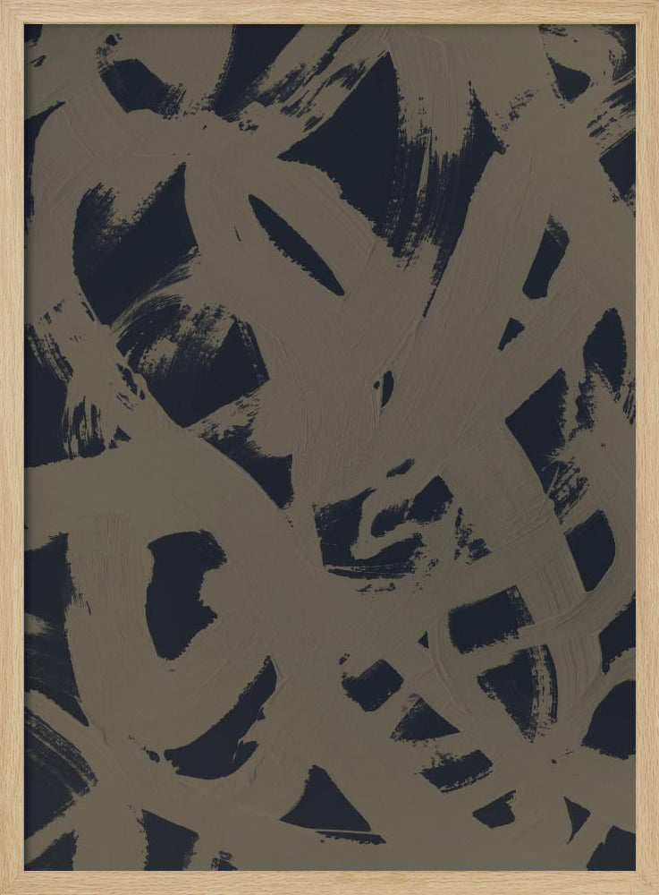 Abstract Brush Strokes 399Y | Poster
